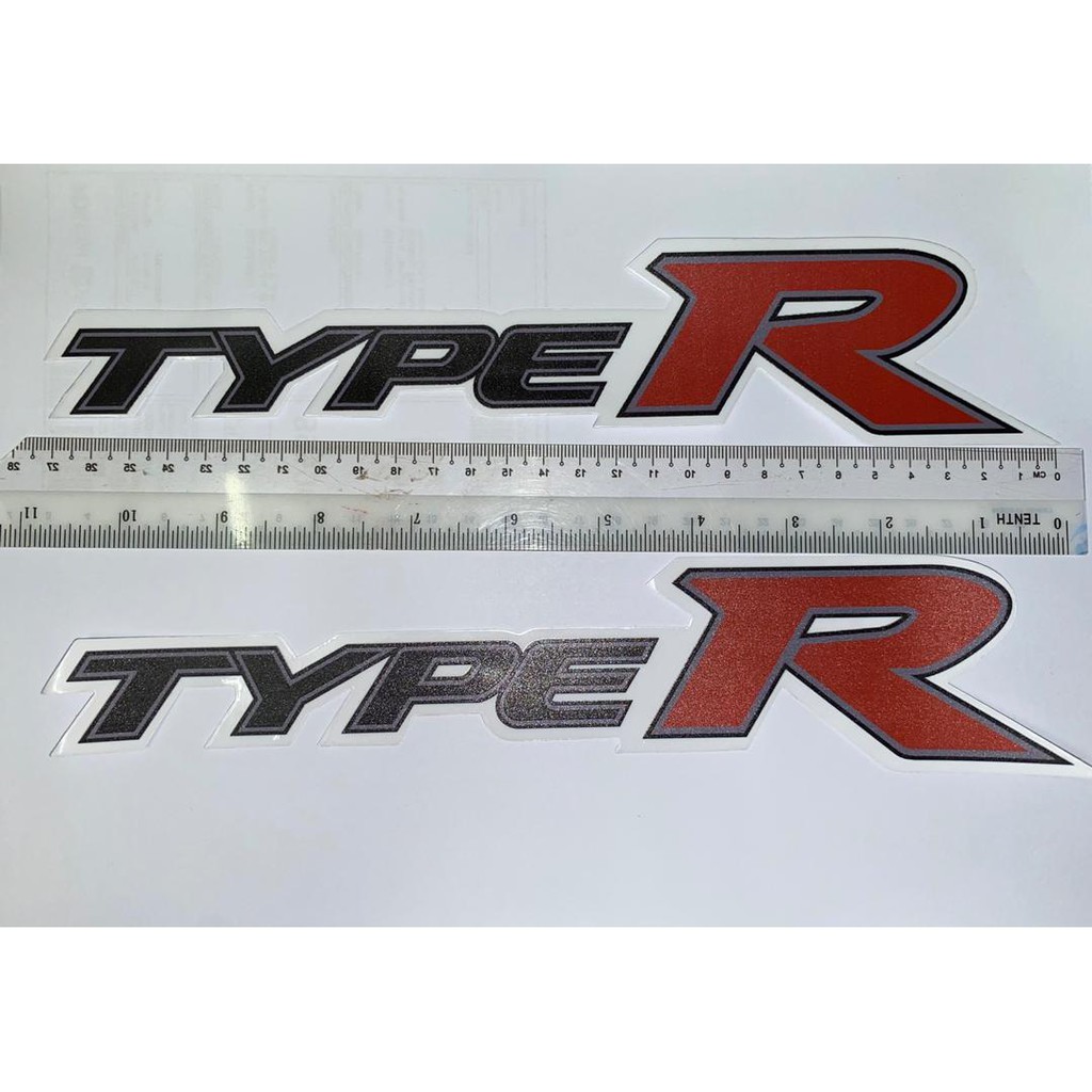 Door Sticker Type R typeR typeR Left Right Civic FD Honda Civic FD ...