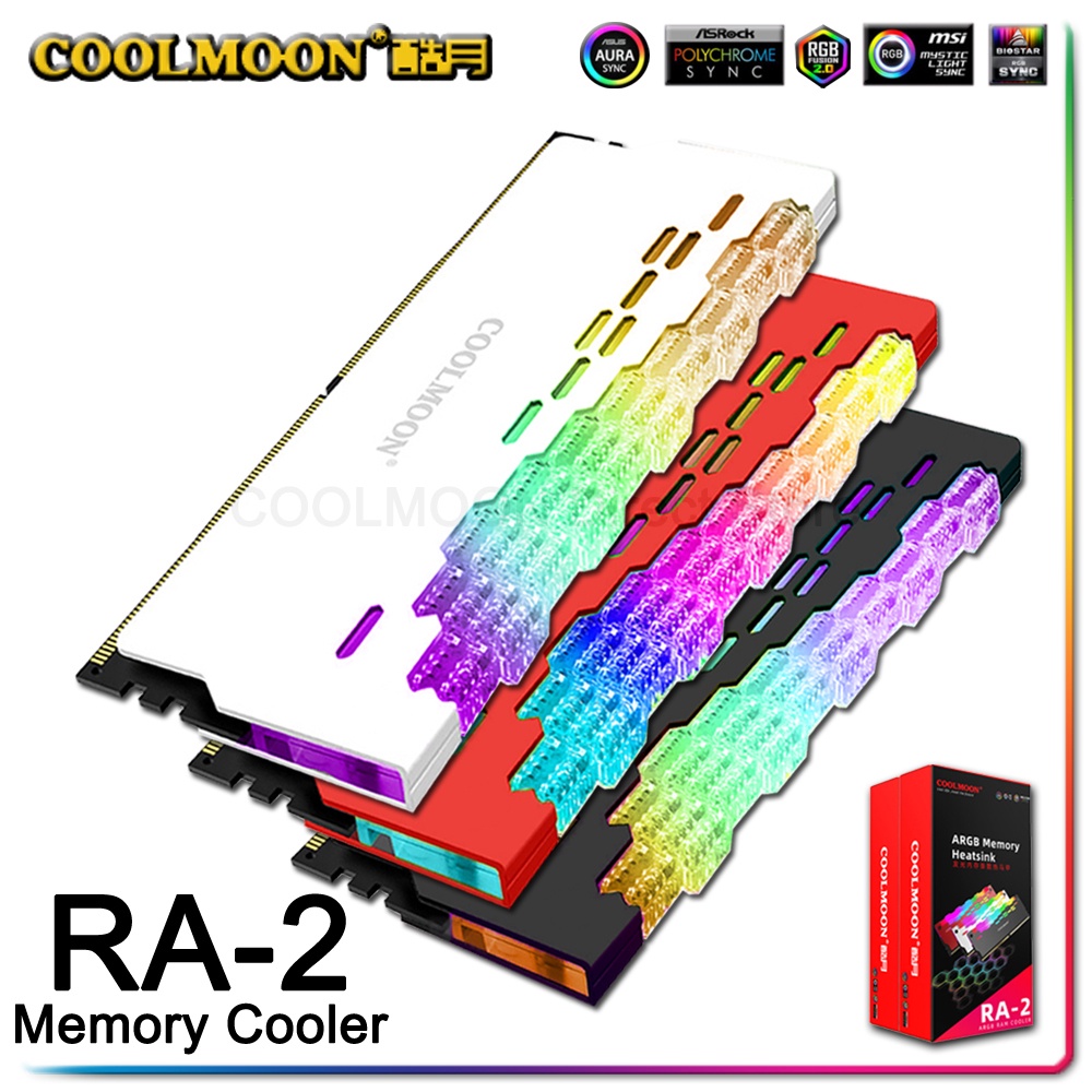 COOLMOON Dragon Armor AURA SYNC Aluminum Alloy RAM Shell Radiator MOD ...