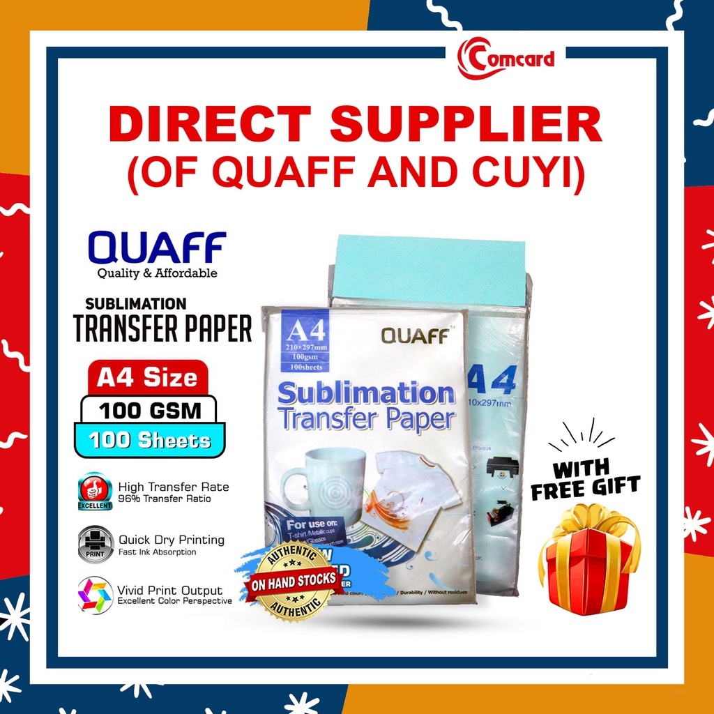 QUAFF Sublimation Paper A4/A3 - Comcard