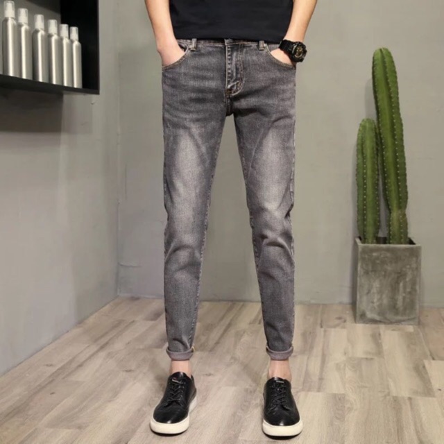 🔥Denim Pants Gray Pants men's Fashion