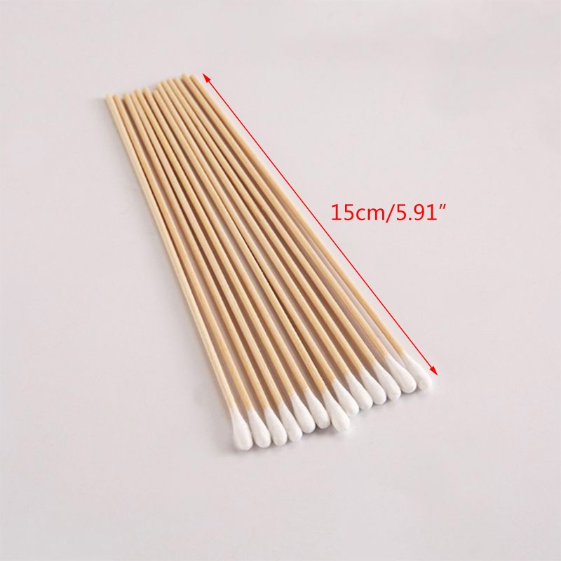 400 Bastoncini Cotone Legno Lunghi 6 Pollici: Doppia Punta, Pulizia Professionale E Make-up