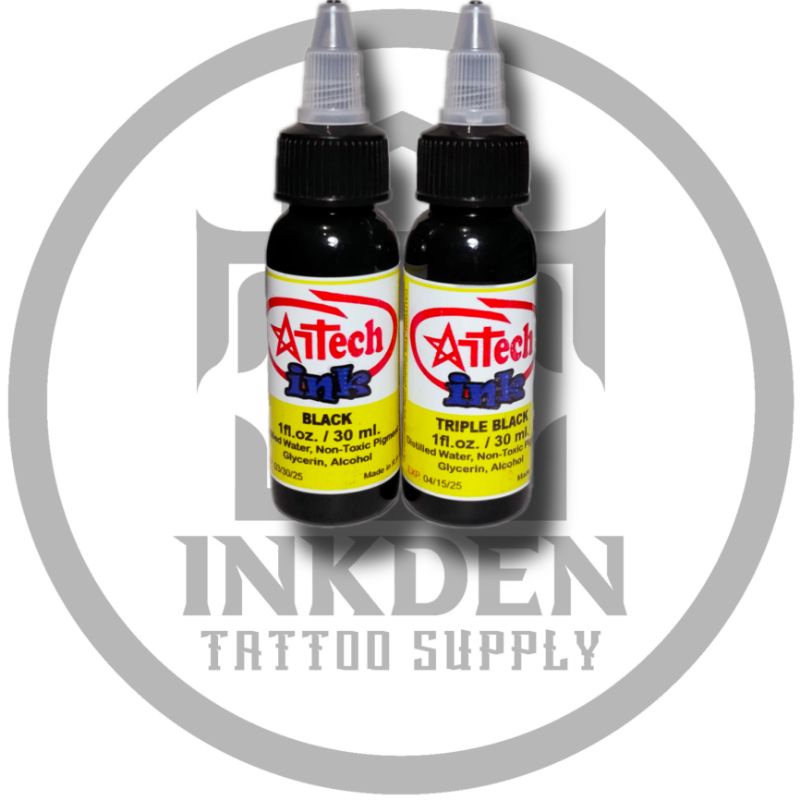 ARTECH INK COLOR BLACK/TRIPLE BLACK (1oz 30ml / half oz 15ml) | Shopee ...