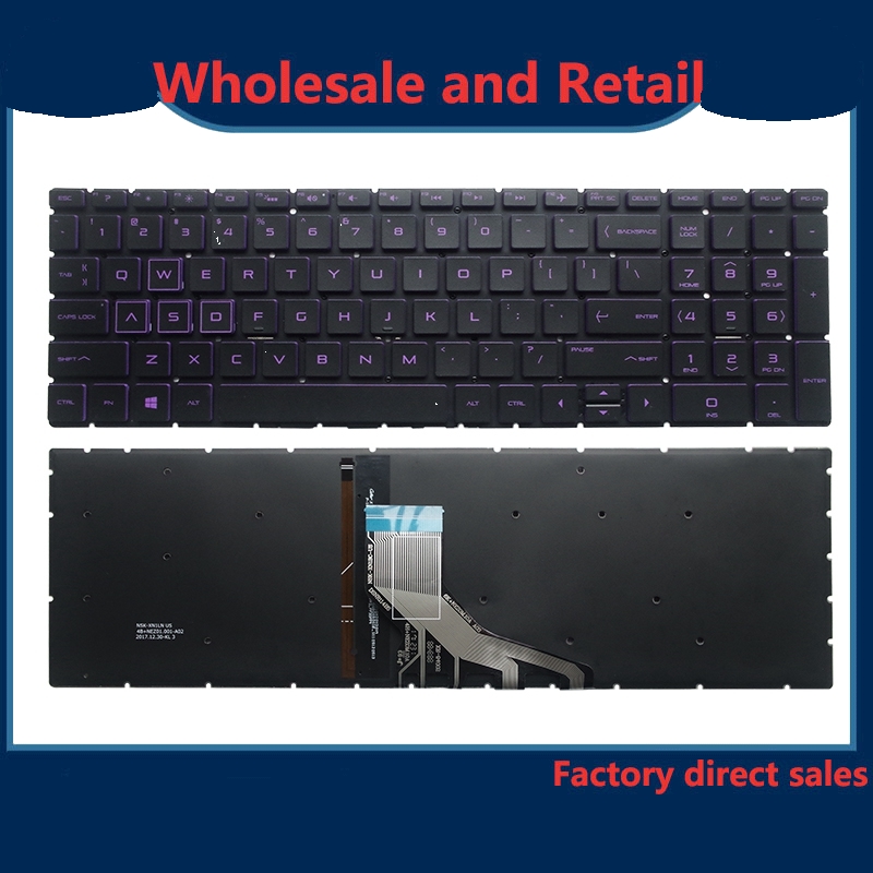 Clavier AZERTY Français De Remplacement Pour HP Pavilion Gaming 15-CX – Neuf, Rétroéclairé