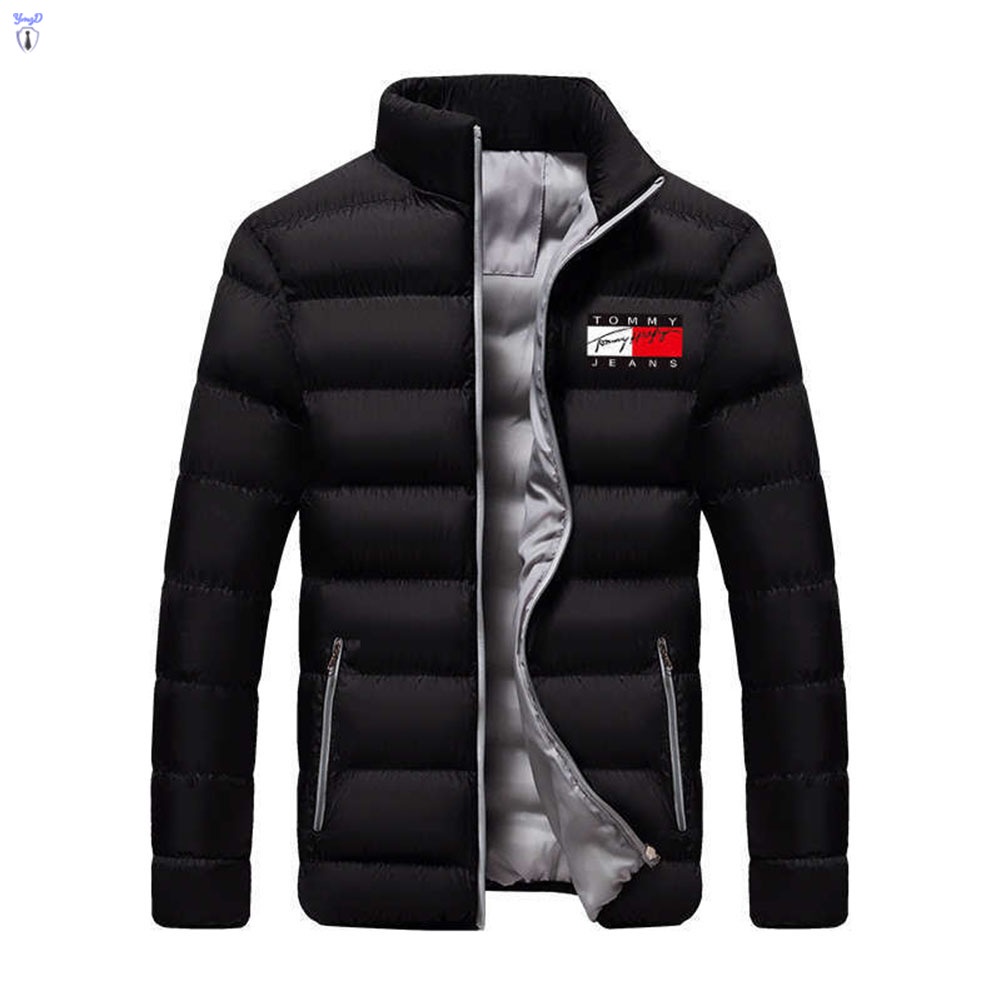 Men's Padded Coat Mid-Length Thick Down Jacket Winter Warm Coat Fitted ...