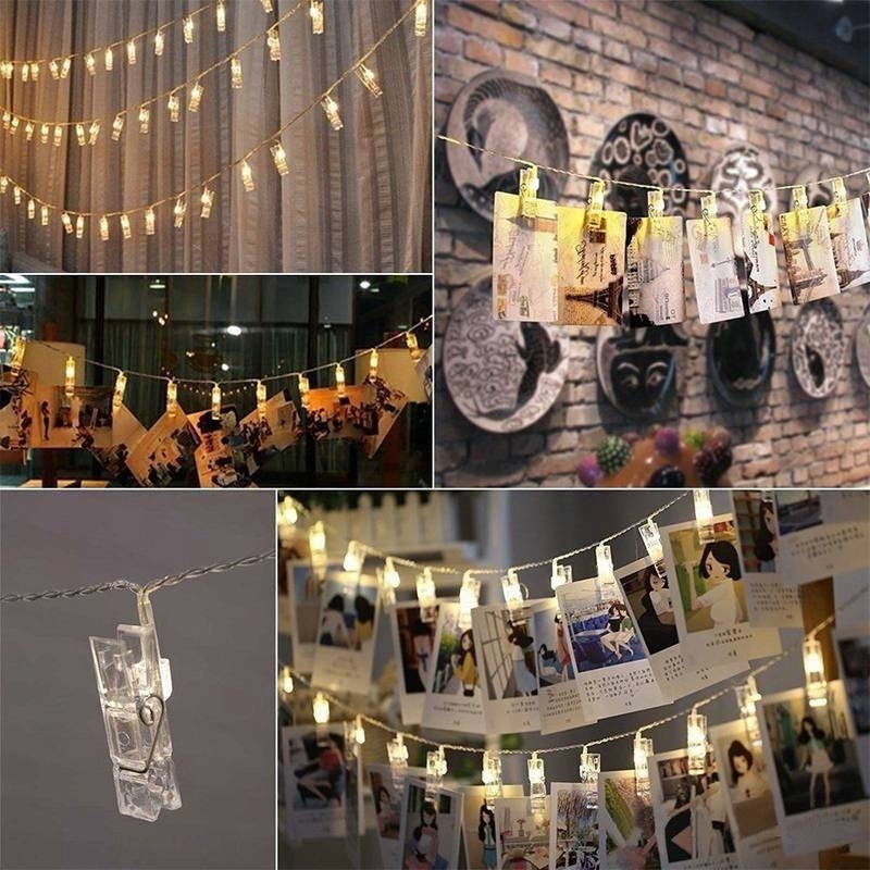 Led Light LED Photo Clip String Lights Hanging Photos/Pictures/Cards ...