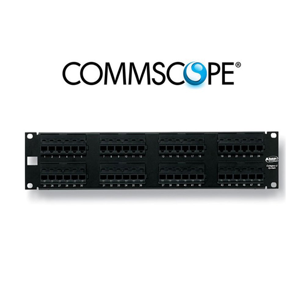 AMP patch panel cat5e 24ports and 48ports (Loaded) | Shopee Philippines