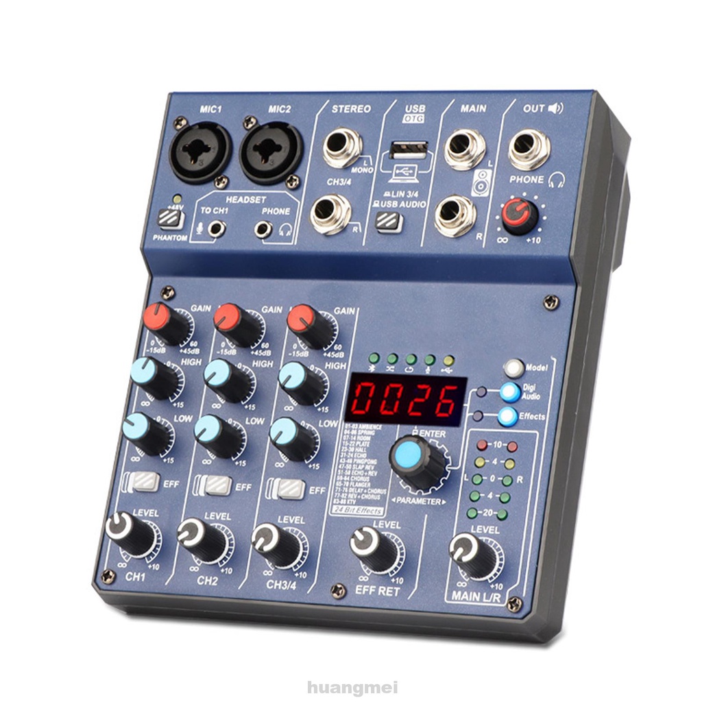 Home Multifunction Professional Lightweight USB Charging Digital Display Headphone Jack Audio