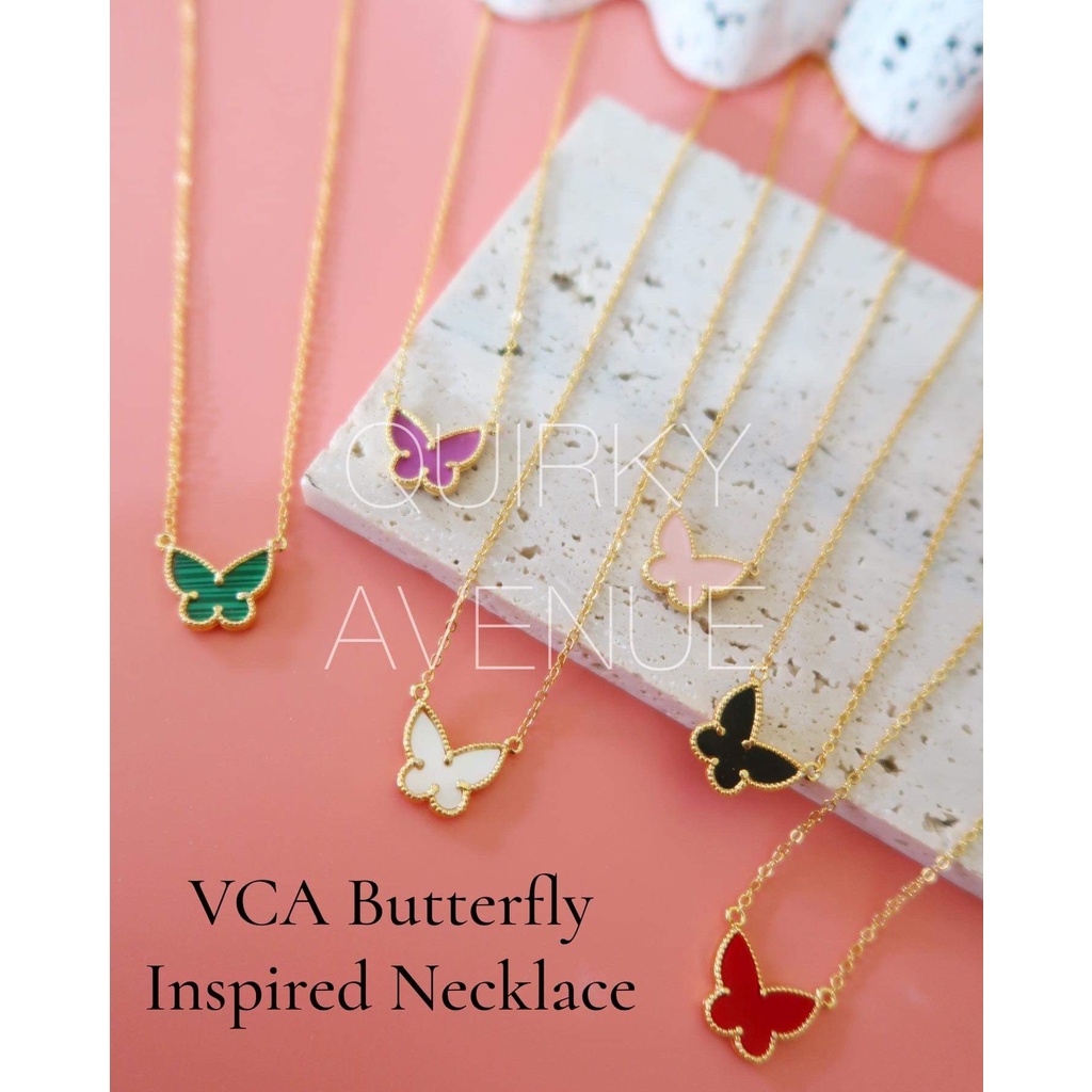 Vca deals butterfly necklace