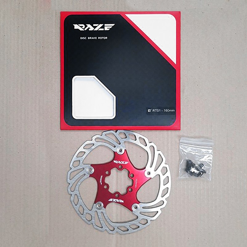 Rotor Raze Rt Hayu -@ 01 (red) Floating Six Bolts 160mm | Shopee ...