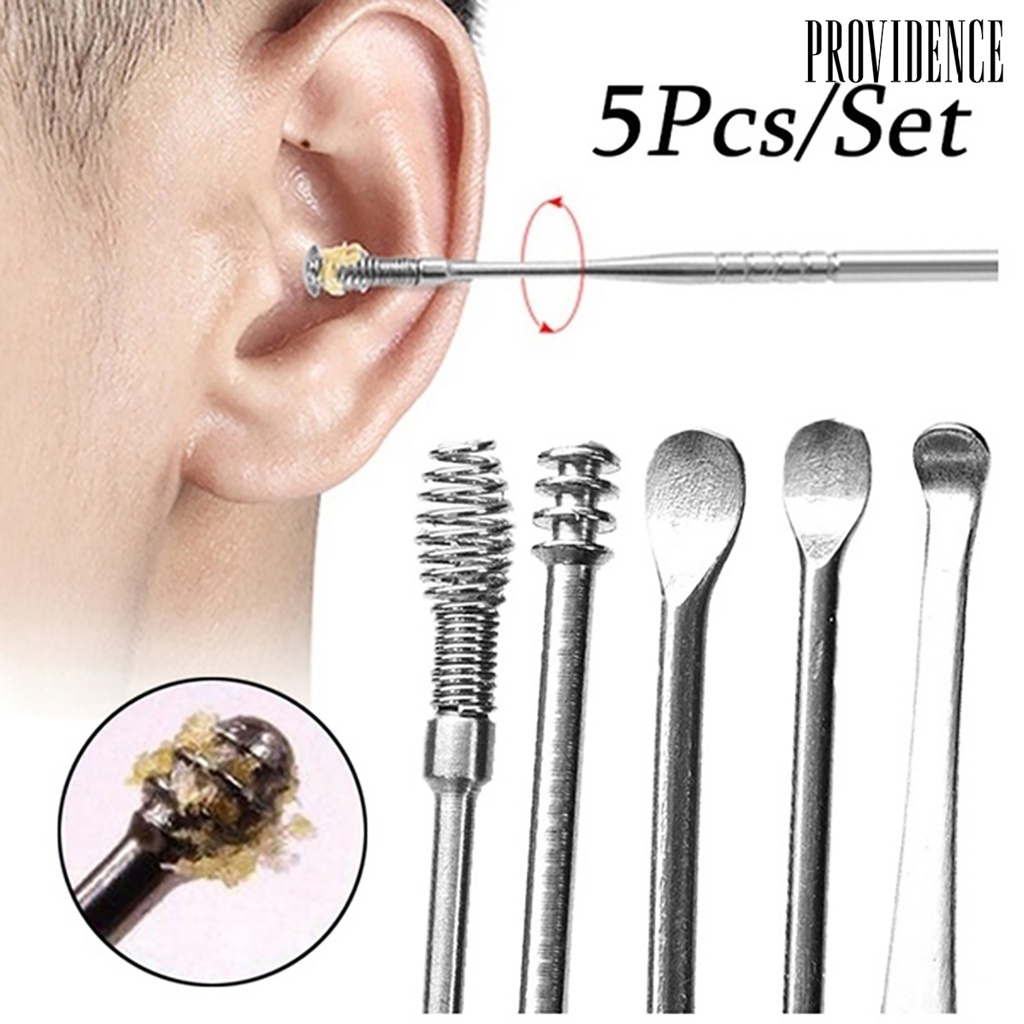 P2-5Pcs Ear Pick Rustless Lightweight Portable Ear Curette Ear Care ...