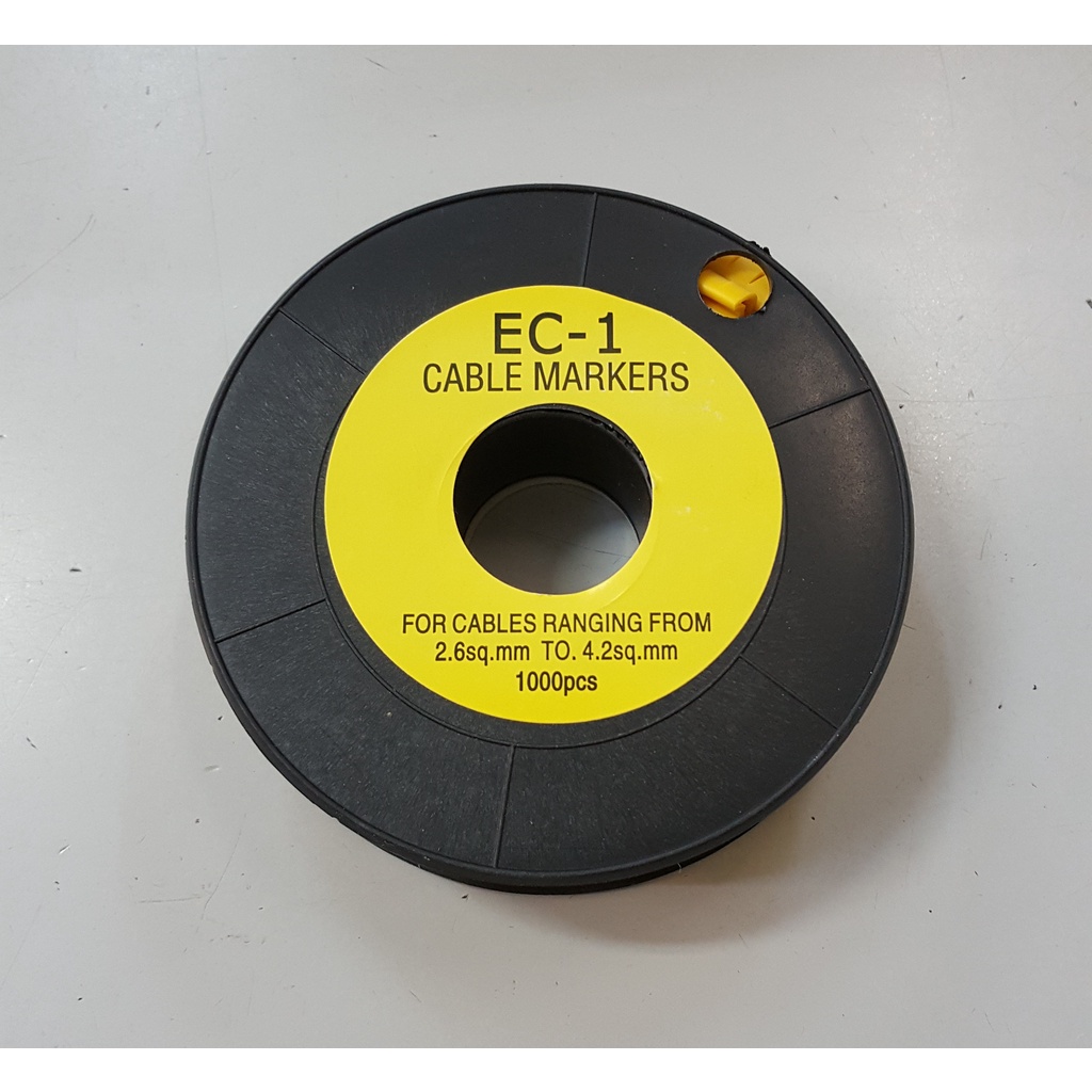 EC-1 Cable Marker Alphabet Q-Z / Wire Marker EC-1 (1000pcs) | Shopee ...