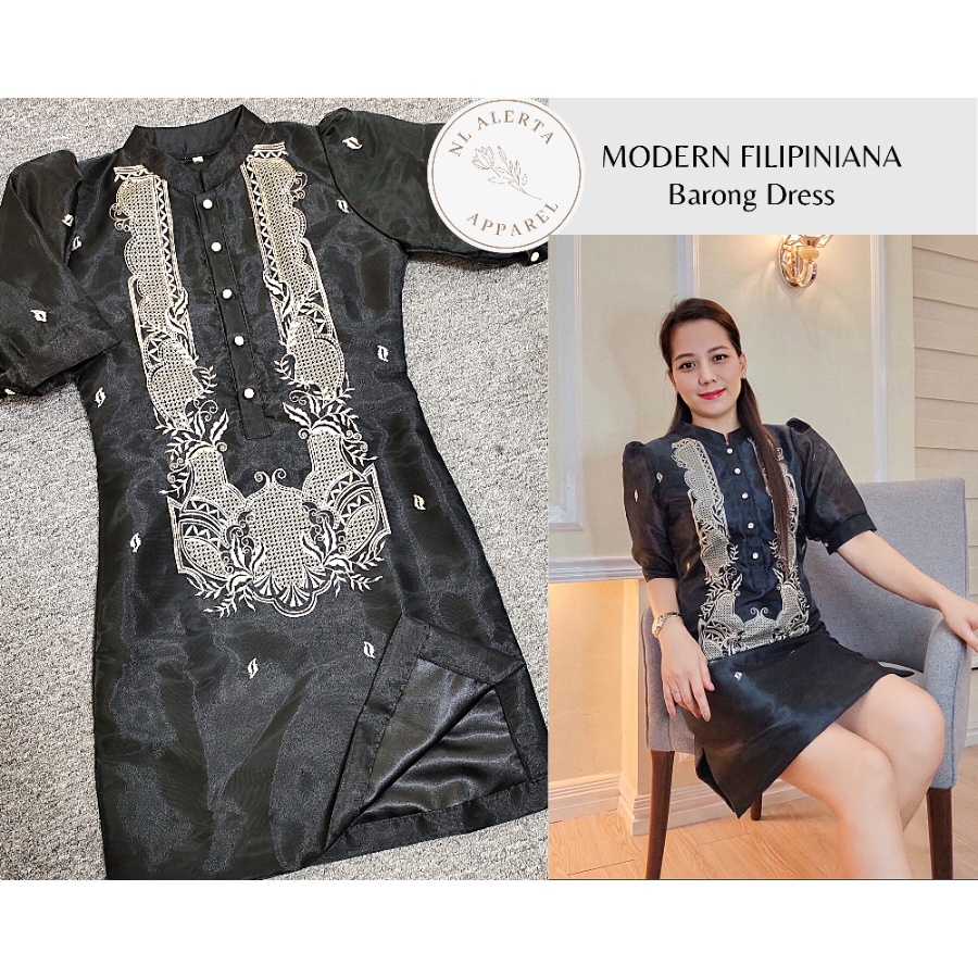 Modern filipiniana black best sale