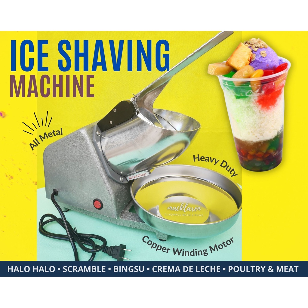 Ice shaver machine for halo halo sales