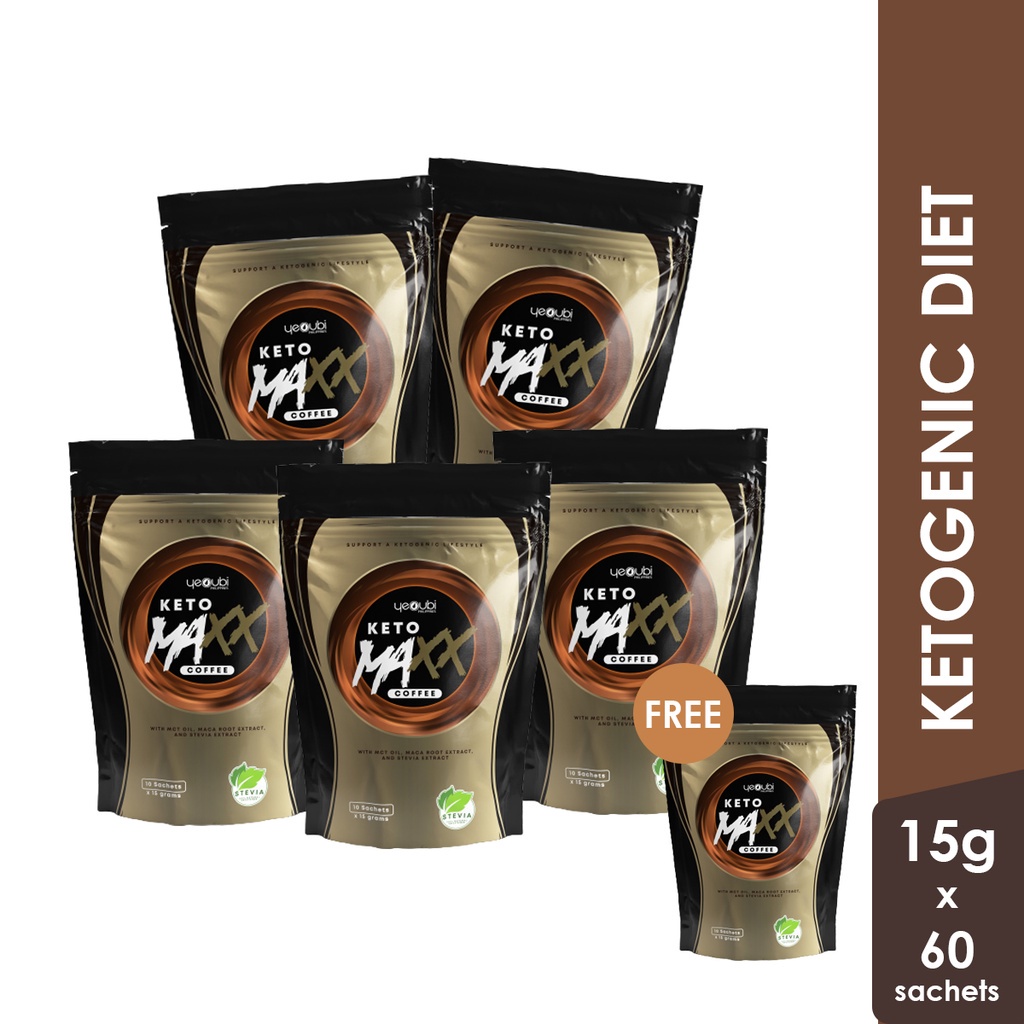 Keto Maxx Coffee with MCT Oil, Maca Root Extract &Stevia Extract (15g x