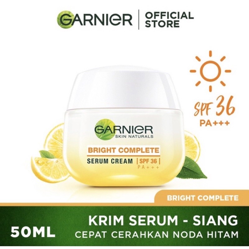 Garnier Bright Complete Whitespeed Whitening Serum Cream SPf 35 PA ...