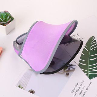 WPGY-tiktok Double Layer Sun Visor Hats UV Protection Sun Visor Face Shield  Anti UV Transparent Hat for Riding Hiking