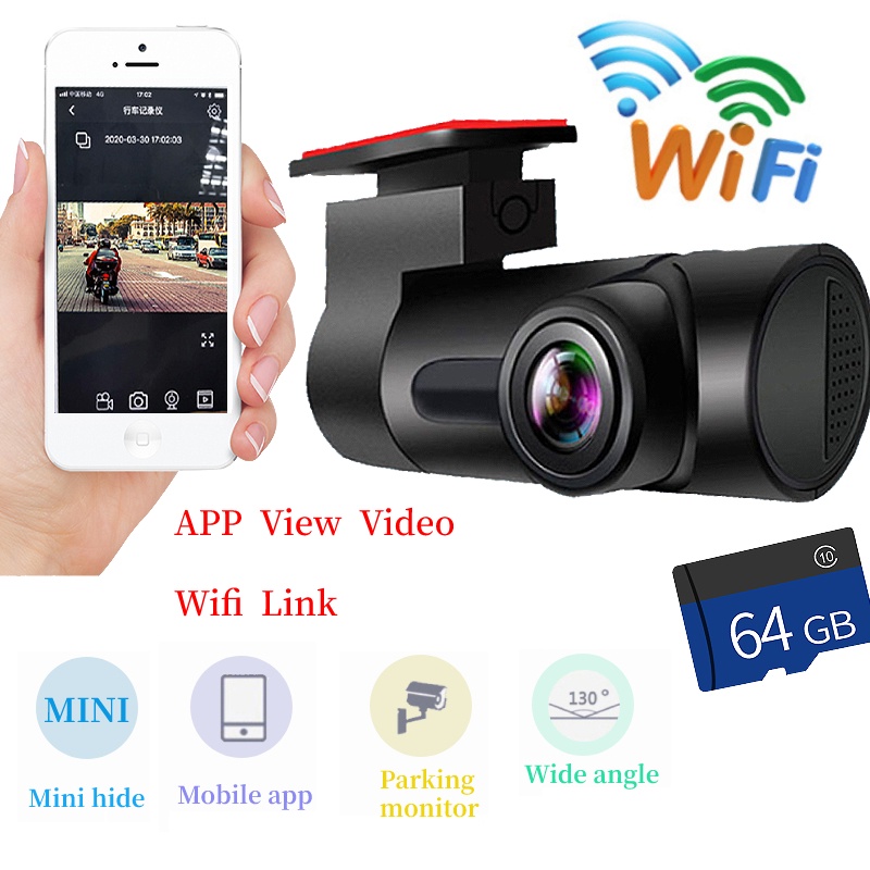 Wifi Hiden Dash Cam Car Driving Recorder Black Box New Vehicle Camera ...