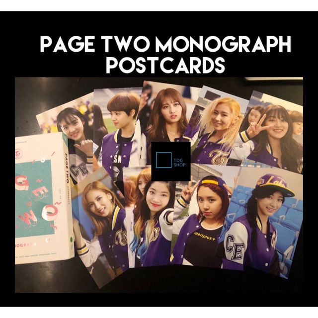 TWICE Page Two Monograph Postcards | Shopee Philippines