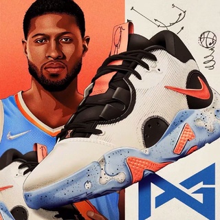 Paul george orange on sale shoes