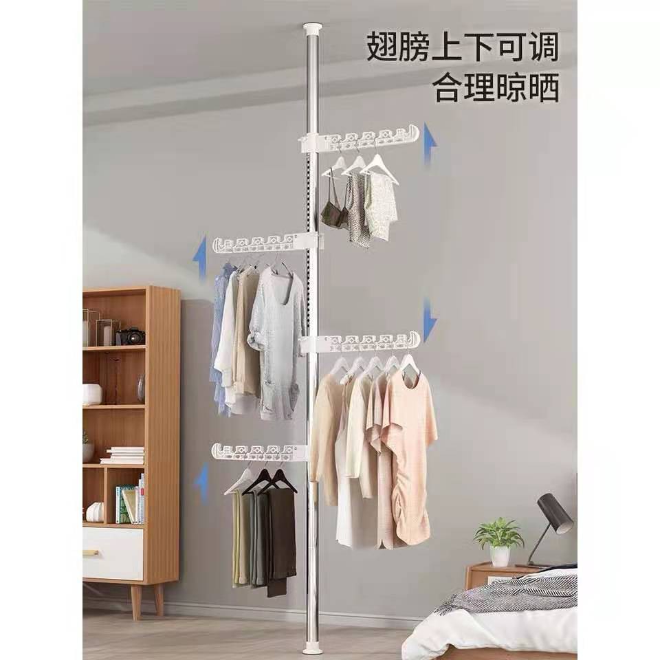 lovely Clothesline Condo Clothes Rod Floor Standing Drying Rack Space ...