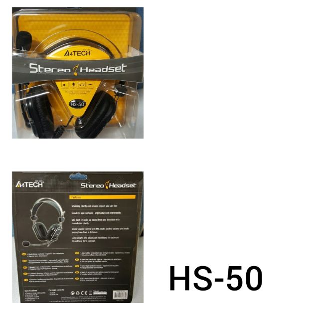 A4Tech HS 50 Stereo Headset Shopee Philippines