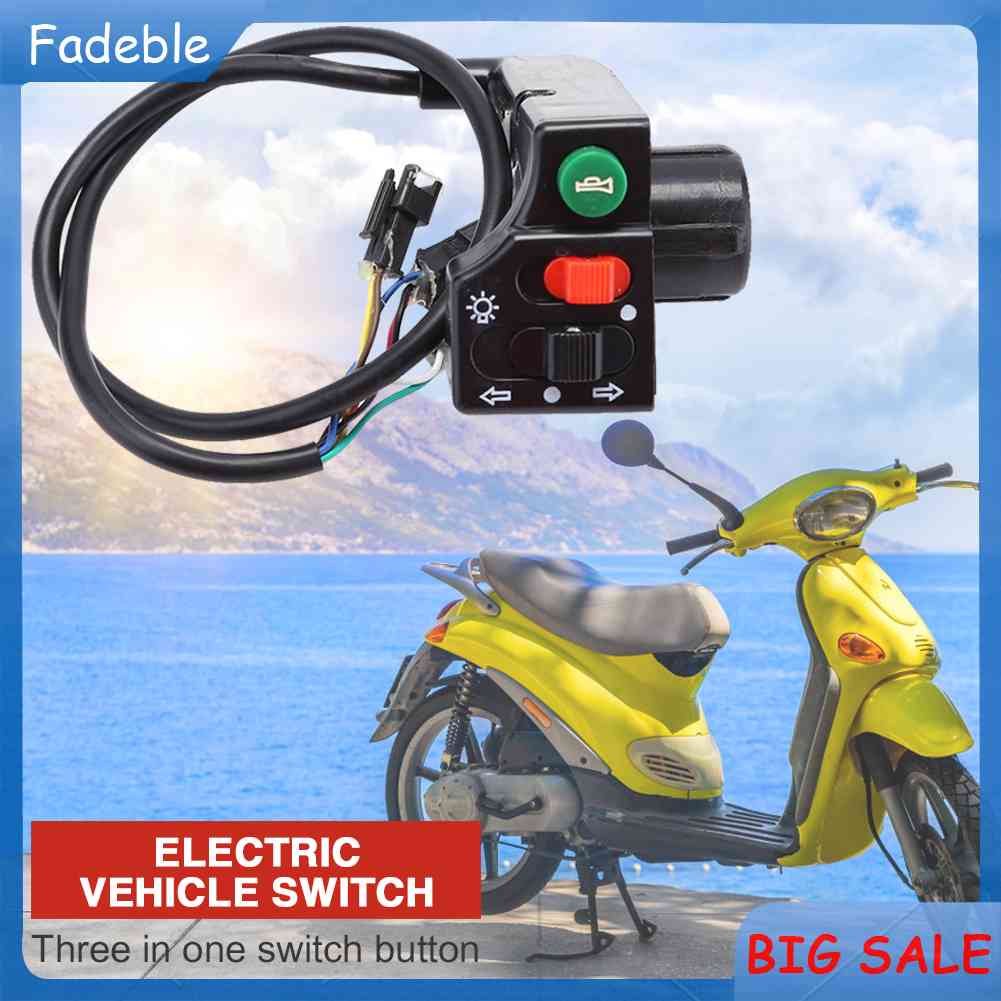 Electric Bicycle Ebike Turning Lamp Headlight Horn Switch Button Black ...