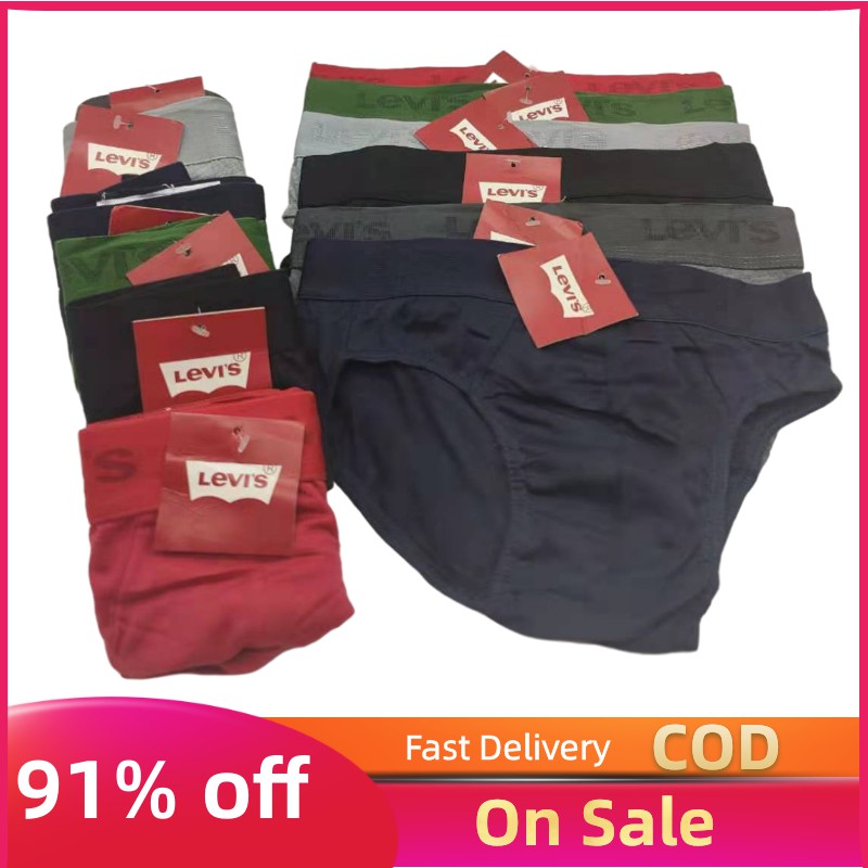 Cod☑️6 12pieces Men's Cotton Brief Bench Body Underwear 