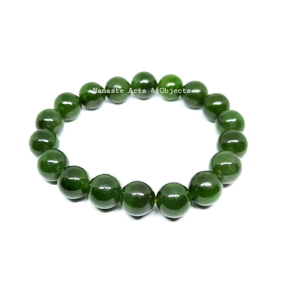 Super Green Jade Bracelet 10mm Shopee Philippines