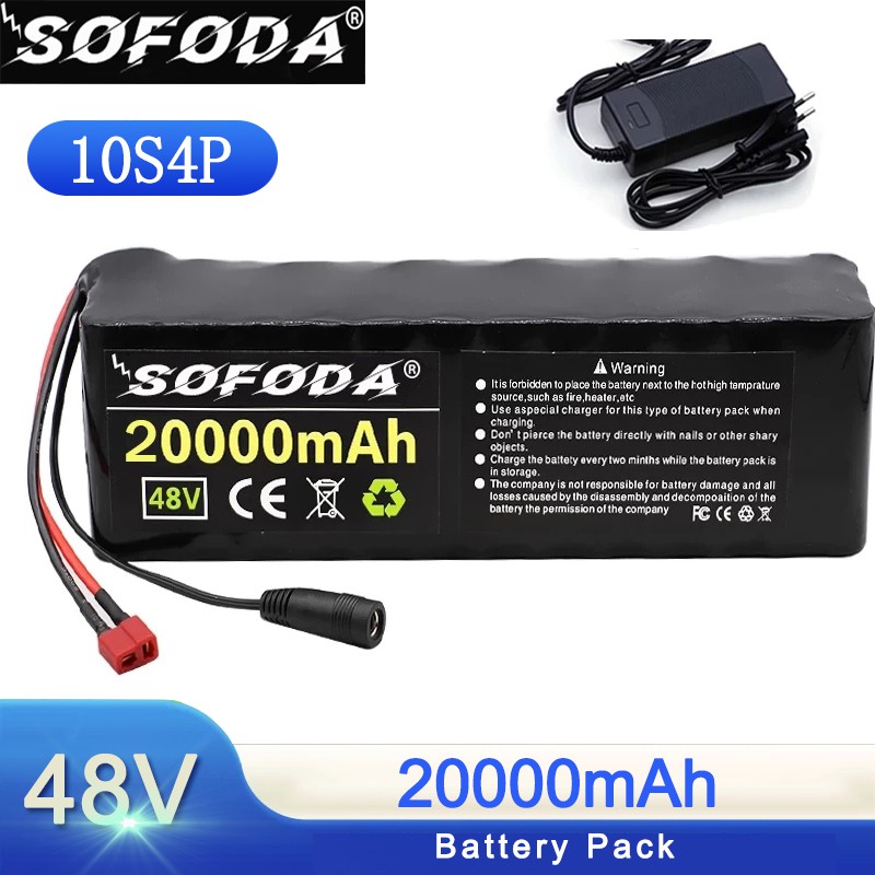 48v Lithium Ion Battery 48v 20ah 1000w 13s3p Lithium Ion Battery Pack For 546v E Bike Electric 6528