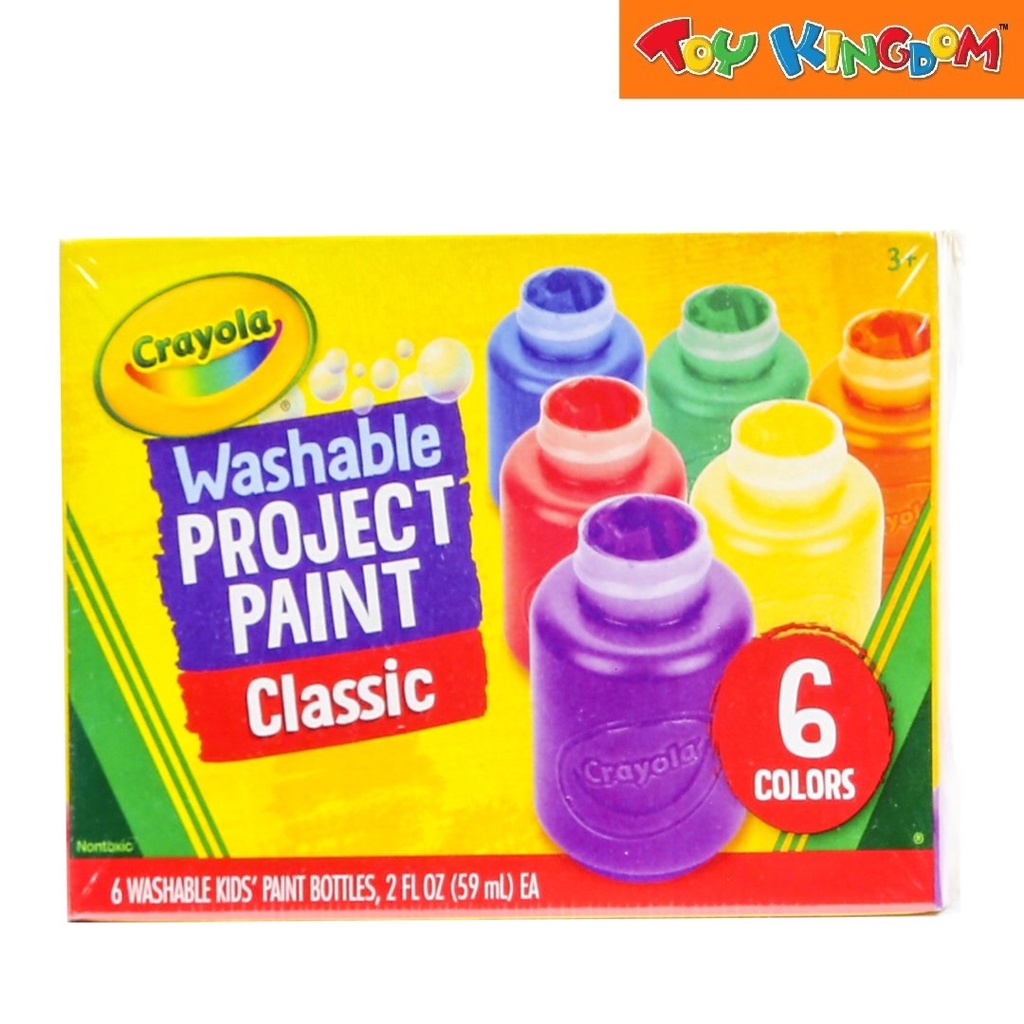 Crayola 6 colors 59 ml Washable Project Paint Shopee Philippines
