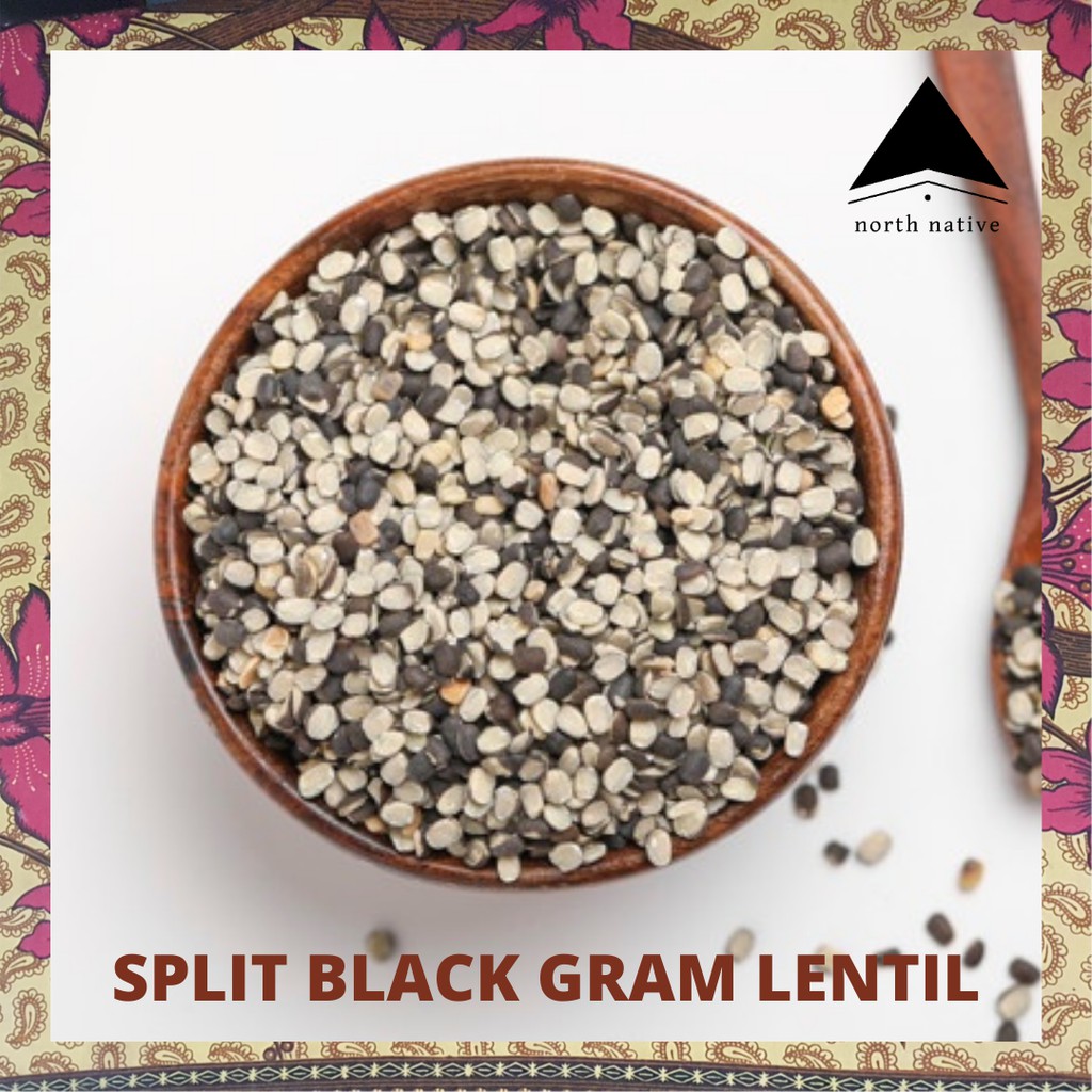 Split Black Gram Lentils (Black Matpe Beans) Protein & Fiber Rich