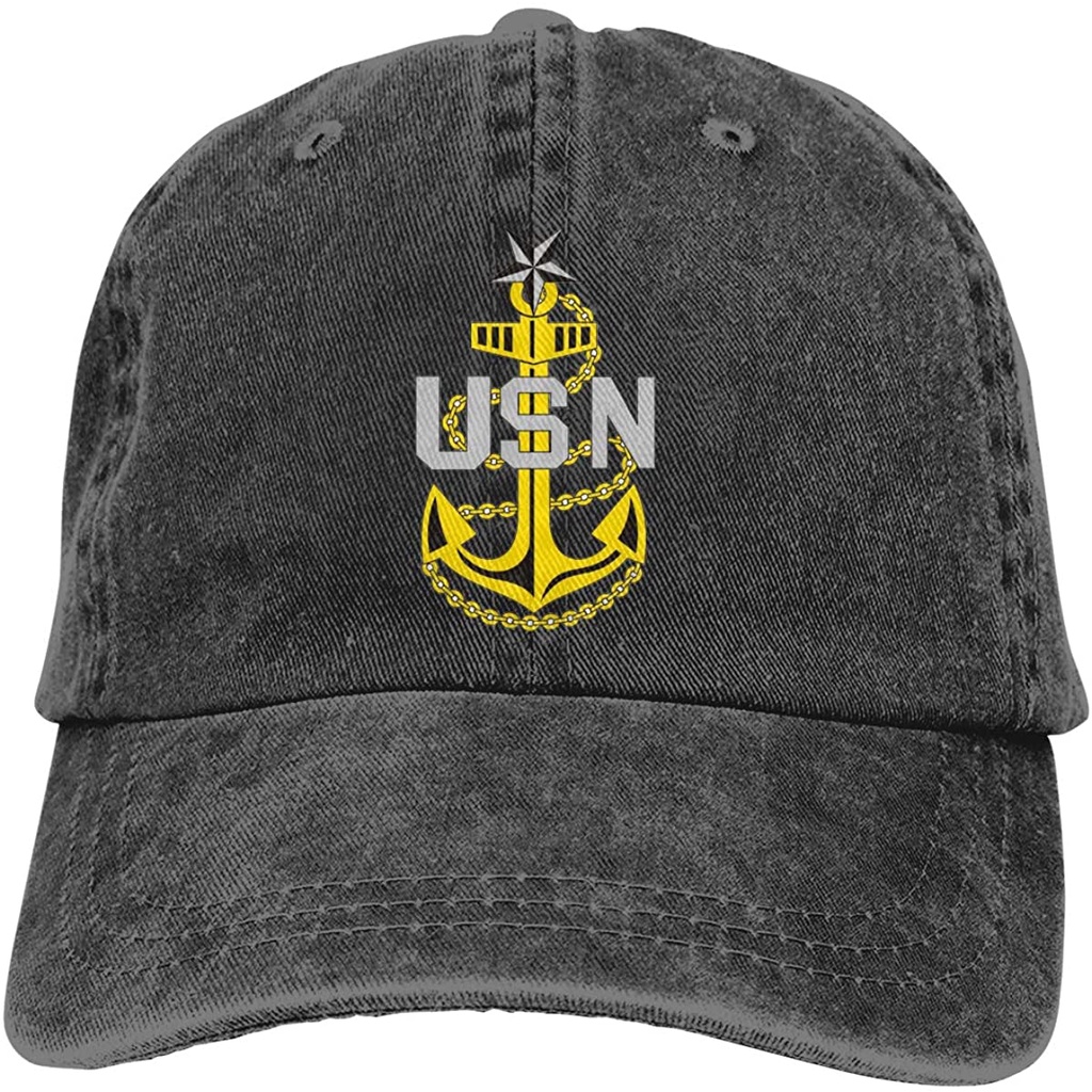 2022 Us Navy Senior Chief Petty Officer Adjustable Denim Hat Adult ...