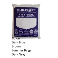 Buildrite TILE SEAL Waterproofing Tile Grout 2KG Colors Brown , Dark ...