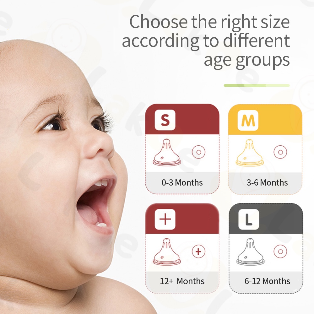 【COD】Lakoe wide neck Baby Nipple Pacifier Newborn Bottle standard ...