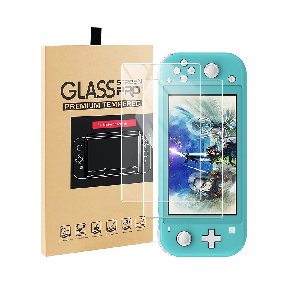 2 Pack Premium HD Tempered Glass Screen Protector For Nintendo Switch ...