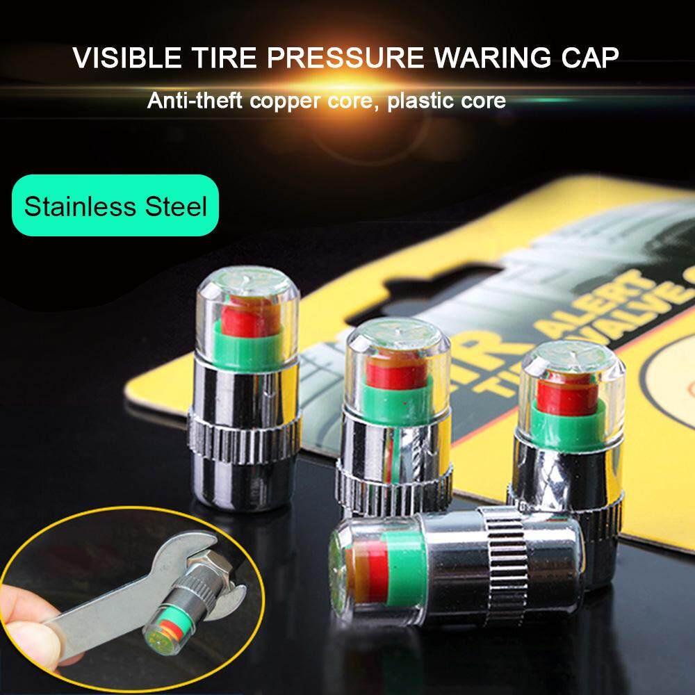 4PCS Car tire pressure monitor car diagnostic tool kit valve stem cap ...