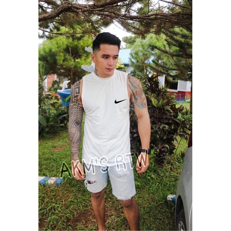 Muscle Tee's /Tank Tops/ Sando Gym / Model Height 5'7 (Fit Up To XL ...