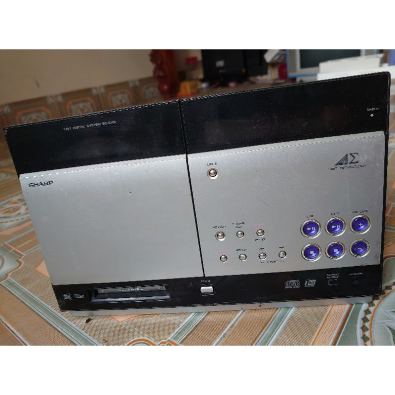 Original Sharp mini system, used as a amplifier with speakers | Shopee ...