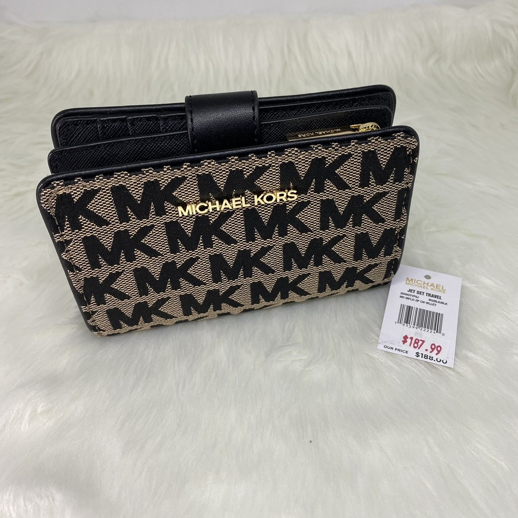 Michael kors monogram sale wristlet