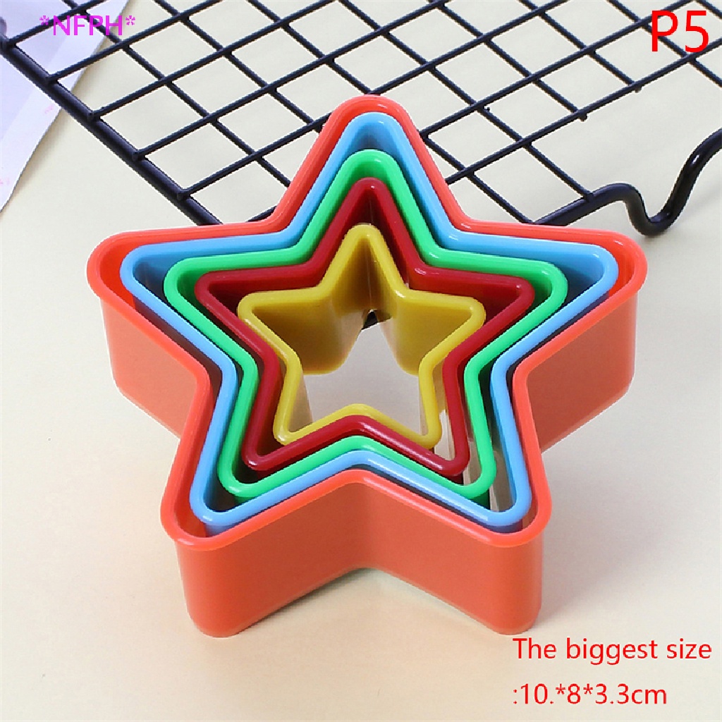 Ckfr 1 Set Plastic Cookie Cutter Cake Mold Biscuit Fondant Diy Kitchen