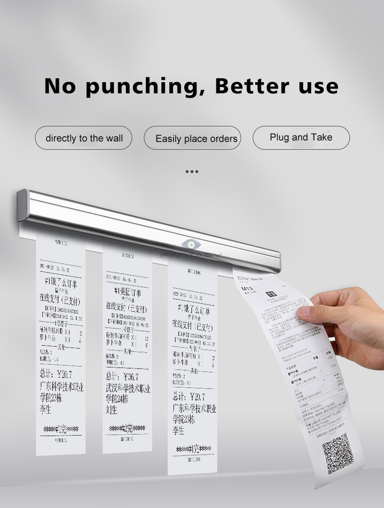 Sviao High Quality Kitchen Menu Clip Receipt Holder No Punching Stick ...
