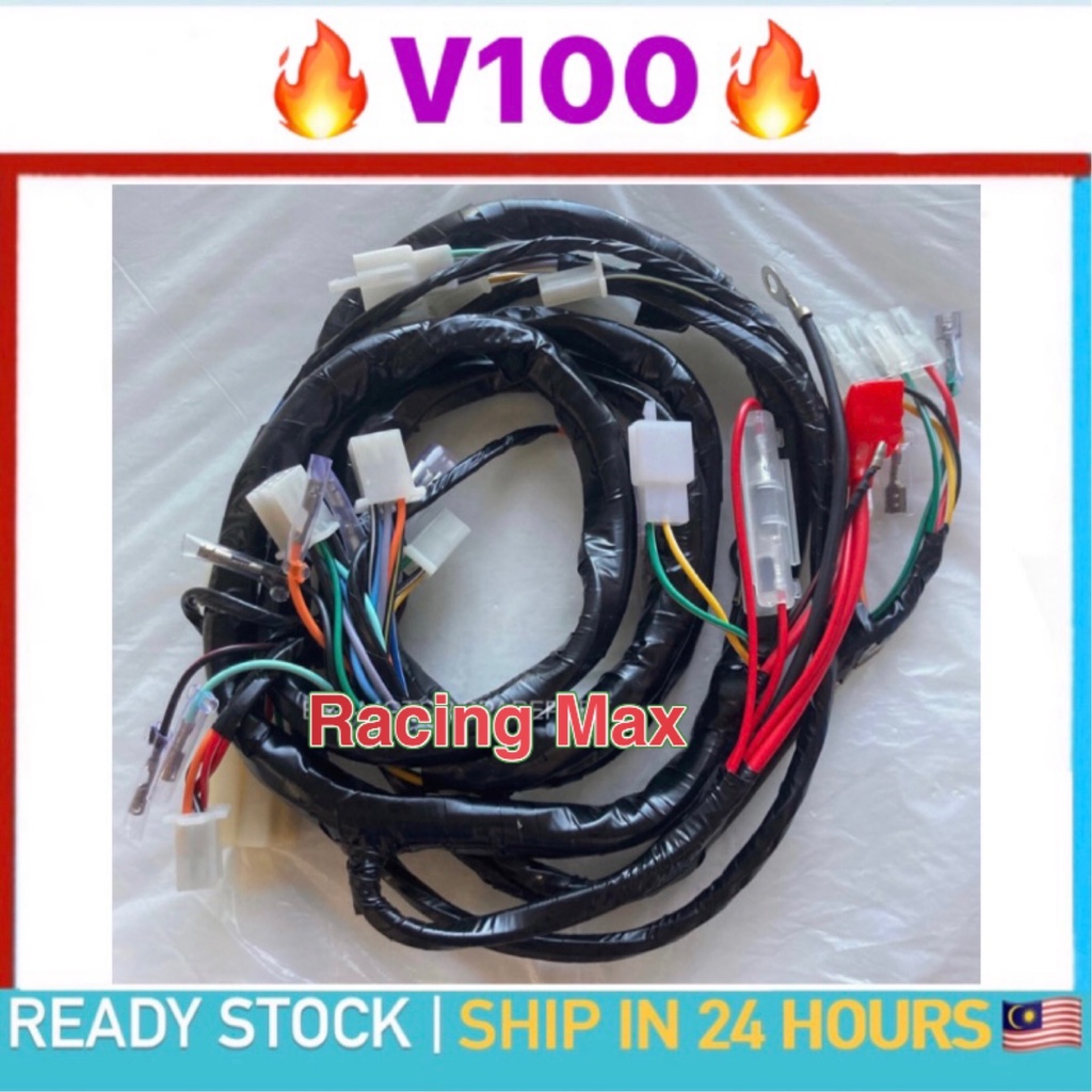 Suzuki V100 V 100 V-100 Harness Body Wiring Set Wire Wayar Wayer ...