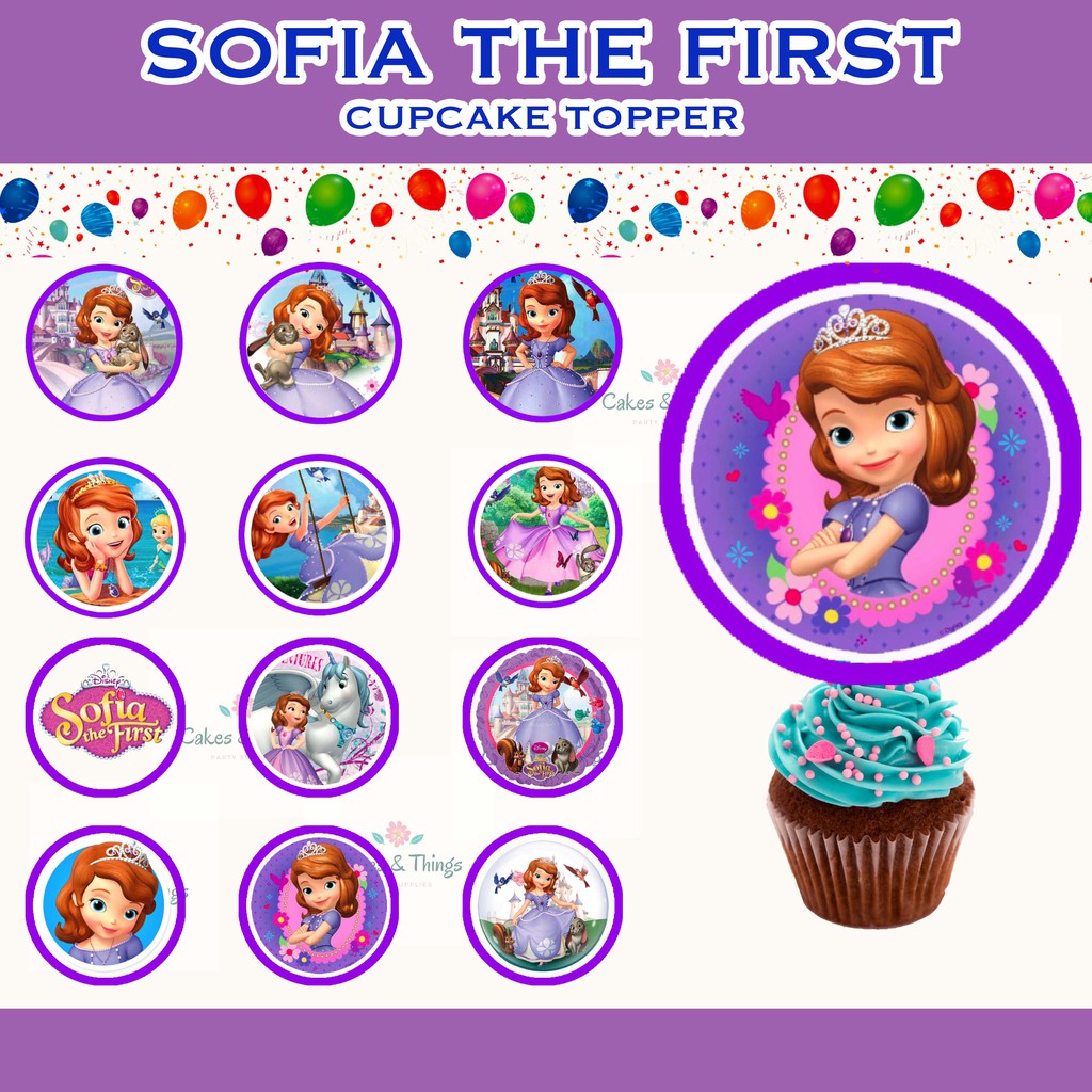 SOFIA THE FIRST Cupcake Topper | Shopee Philippines