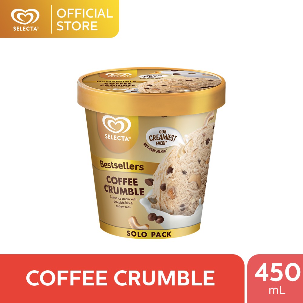 Selecta Coffee Crumble Ice Cream 450mL Shopee Philippines