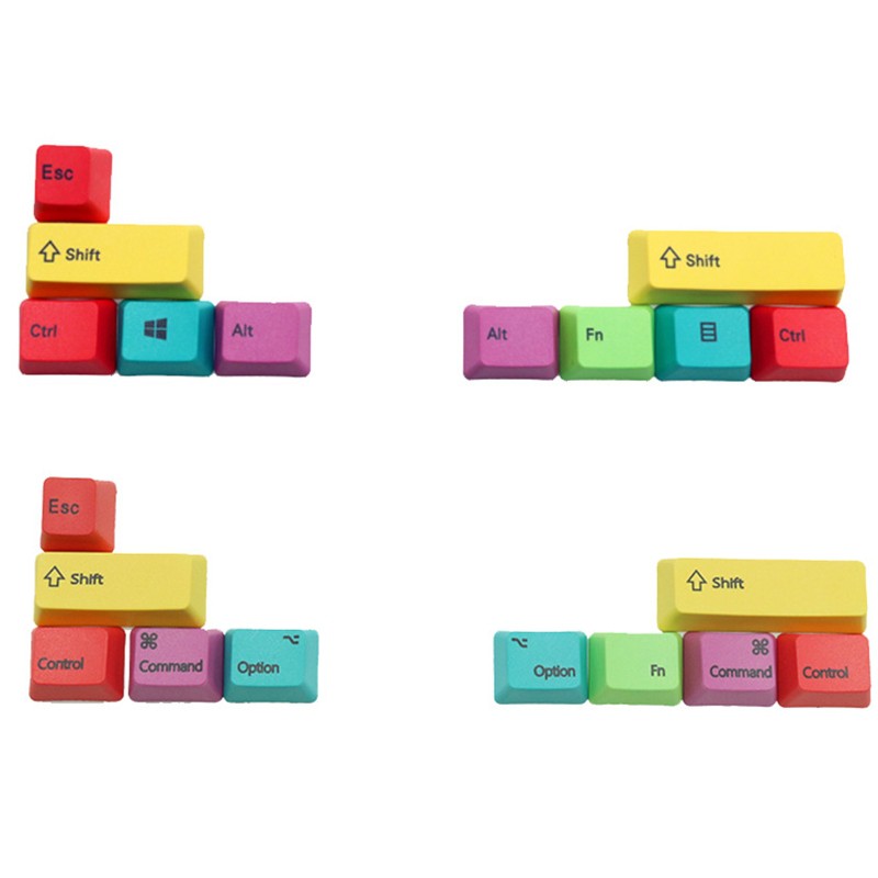 Mac/WIN Mechanical Keyboard Keycaps Profile PBT CMYK Modifiers 10 Key ...