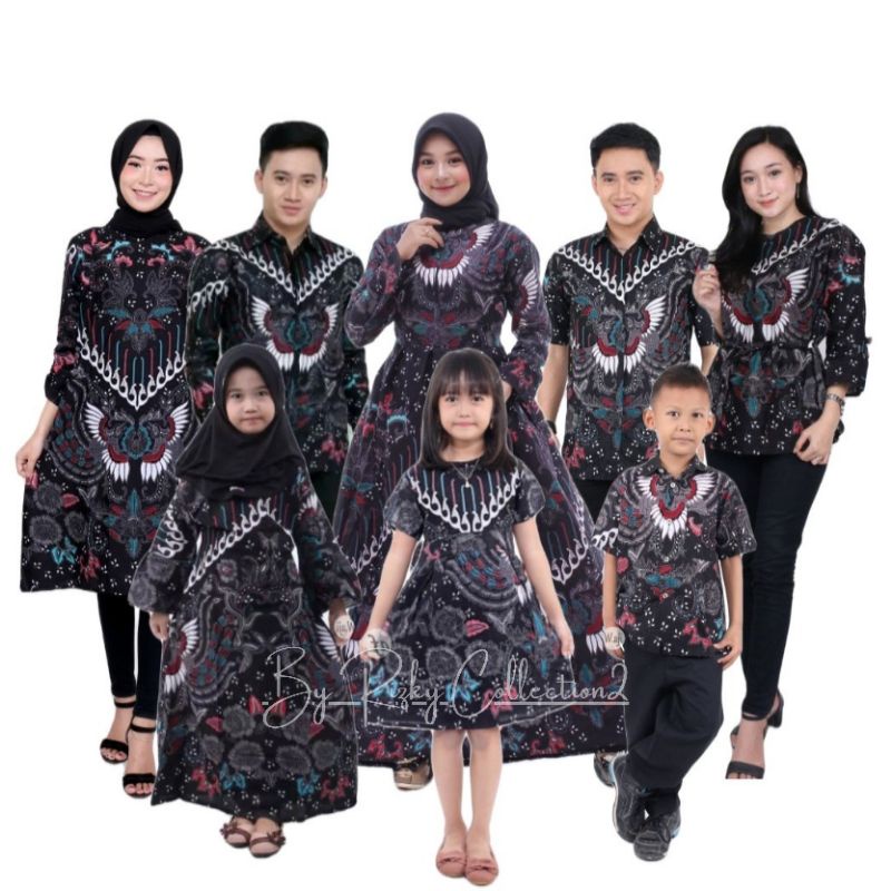 Family Batik Clothes Family Couple Batik - Modern Couple Batik Uniform ...