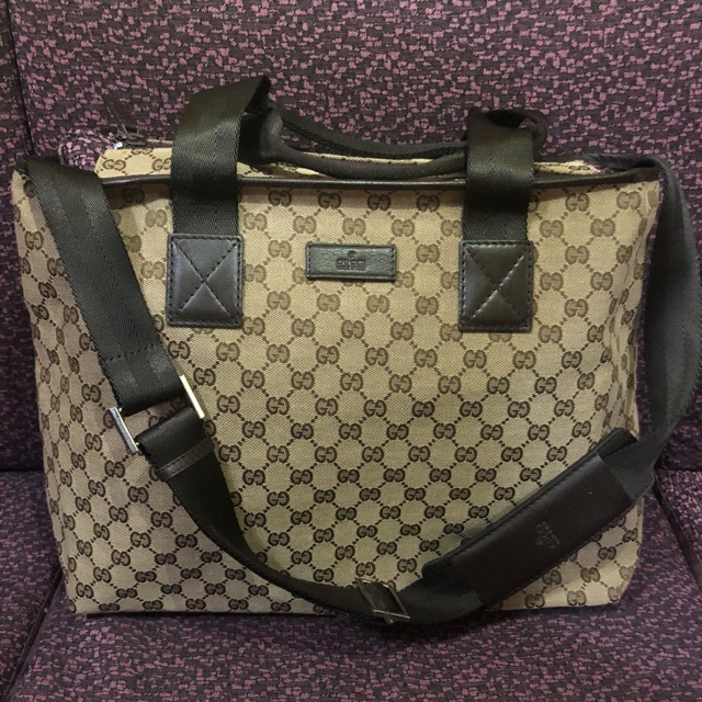 Preloved Gucci 2-way Canvas Bag | Shopee Philippines