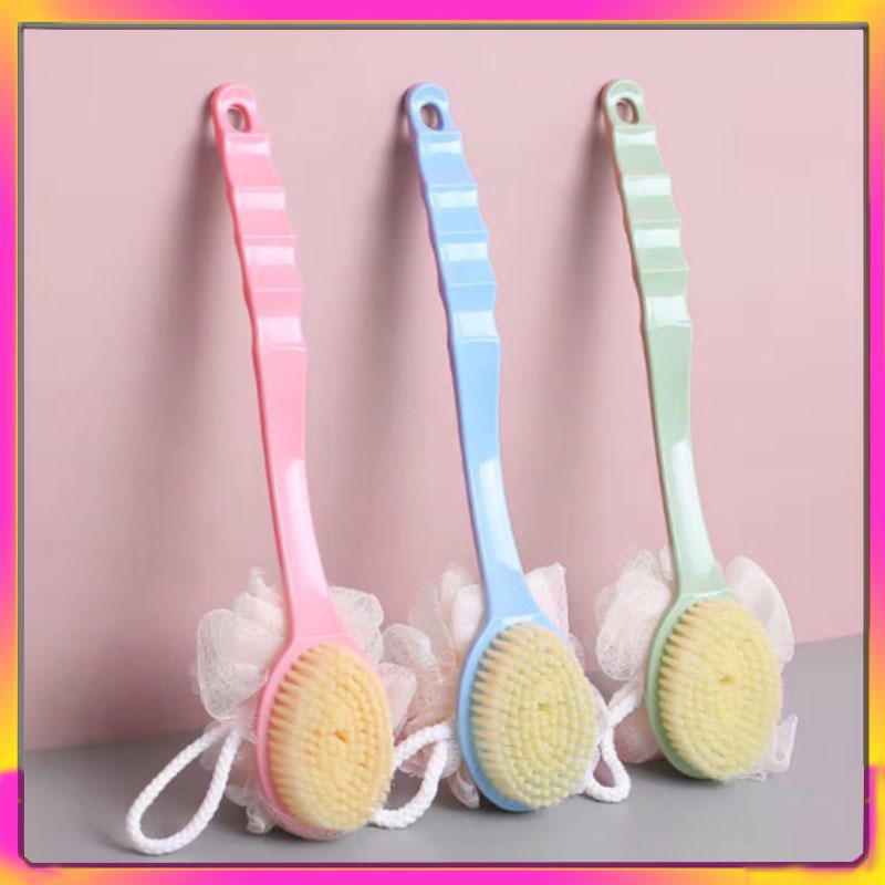 Bath Brush Back Soft Hair Bath Brush Back Rubbing Artifact Long Handle ...