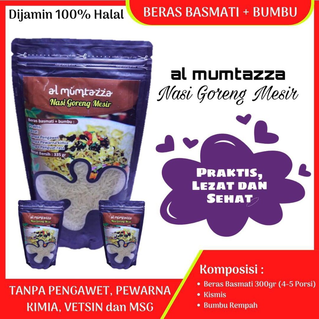 Al-mumtazza Egyptian Fried Rice ( Basmati Rice + Seasonings) | Shopee ...