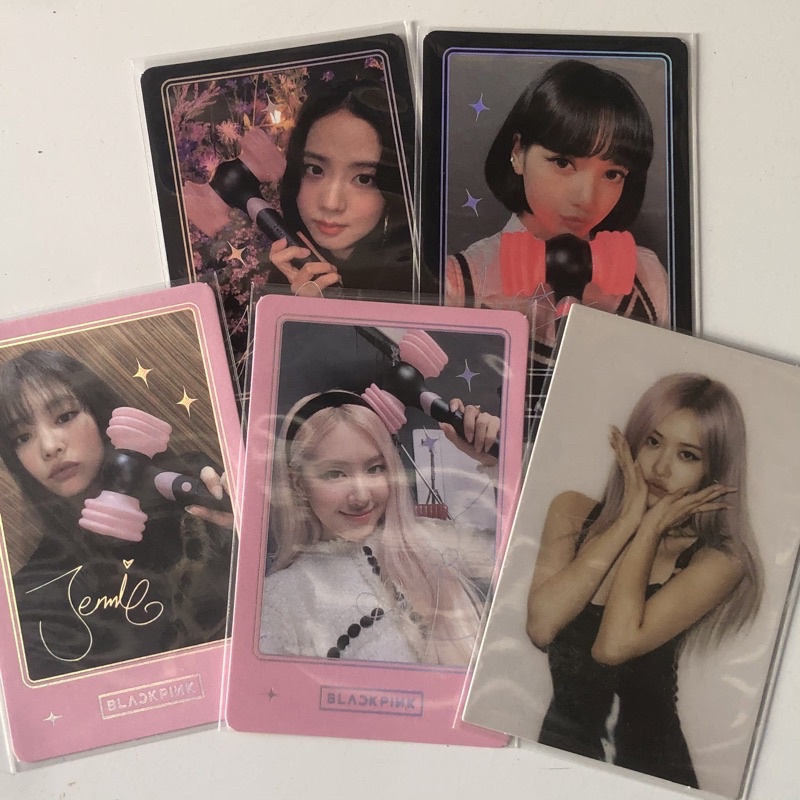 official blackpink lightstick photocards + rose | Shopee Philippines